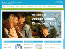 Tablet Screenshot of desotocountychiropractic.com